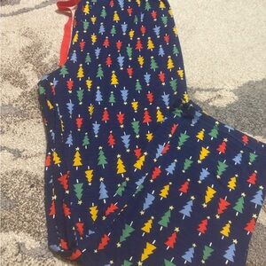 Women Festive Tree Print Pajama Pants Size XL